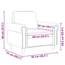 lænestol 60 cm velour vinrød