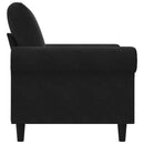lænestol 60 cm velour sort