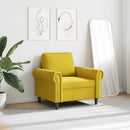 lænestol 60 cm velour gul