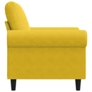 lænestol 60 cm velour gul