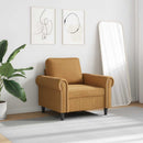 lænestol 60 cm velour brun