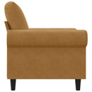 lænestol 60 cm velour brun