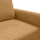 lænestol 60 cm velour brun