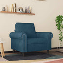 lænestol 60 cm velour Blå