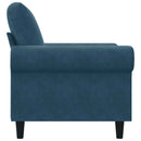 lænestol 60 cm velour Blå
