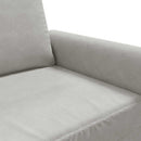2-personers sofa 120 cm velour lysegrå