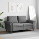 2-personers sofa 120 cm velour mørkegrå