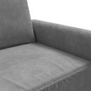 2-personers sofa 120 cm velour mørkegrå