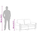 2-personers sofa 120 cm velour mørkegrå