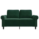 2-personers sofa 120 cm fløjl mørkegrøn
