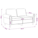 2-personers sofa 120 cm fløjl lyserød