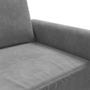 2-personers sofa 140 cm fløjl mørkegrå