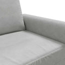 3-personers sofa 180 cm velour lysegrå