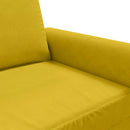 3-personers sofa 180 cm velour gul
