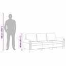 3-personers sofa 180 cm velour gul