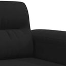lænestol 60 cm mikrofiberstof sort