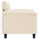 sofastol 60 cm mikrofiberstof beige