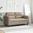 2-personers sofa 120 cm mikrofiberstof gråbrun