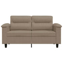 2-personers sofa 120 cm mikrofiberstof gråbrun