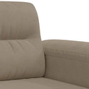2-personers sofa 120 cm mikrofiberstof gråbrun