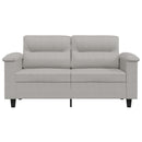 2-personers sofa 120 cm mikrofiberstof lysegrå