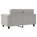 2-personers sofa 120 cm mikrofiberstof lysegrå