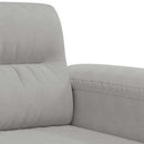 2-personers sofa 120 cm mikrofiberstof lysegrå