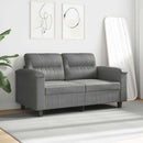 2-personers sofa 120 cm mikrofiberstof mørkegrå