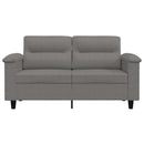 2-personers sofa 120 cm mikrofiberstof mørkegrå