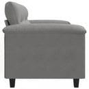 2-personers sofa 120 cm mikrofiberstof mørkegrå