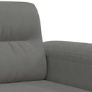 2-personers sofa 120 cm mikrofiberstof mørkegrå