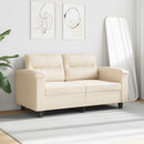 2-personers sofa 120 cm mikrofiberstof beige
