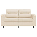 2-personers sofa 120 cm mikrofiberstof beige
