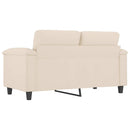 2-personers sofa 120 cm mikrofiberstof beige