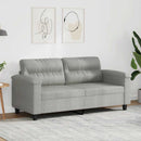 2-personers sofa 140 cm mikrofiberstof lysegrå