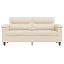 2-personers sofa 140 cm mikrofiberstof beige