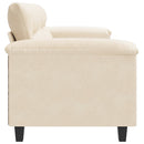2-personers sofa 140 cm mikrofiberstof beige