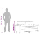 2-personers sofa 140 cm mikrofiberstof beige