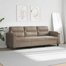 3-personers sofa 180 cm mikrofiberstof gråbrun
