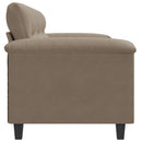 3-personers sofa 180 cm mikrofiberstof gråbrun