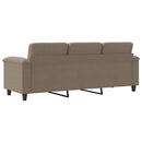 3-personers sofa 180 cm mikrofiberstof gråbrun