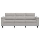 3-personers sofa 180 cm mikrofiberstof lysegrå