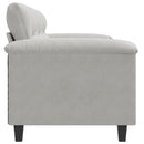 3-personers sofa 180 cm mikrofiberstof lysegrå
