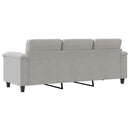 3-personers sofa 180 cm mikrofiberstof lysegrå
