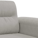 3-personers sofa 180 cm mikrofiberstof lysegrå
