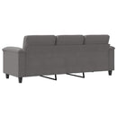 3-personers sofa 180 cm mikrofiberstof mørkegrå