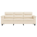 3-personers sofa 180 cm mikrofiberstof beige
