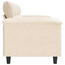 3-personers sofa 180 cm mikrofiberstof beige