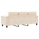 3-personers sofa 180 cm mikrofiberstof beige