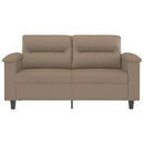 2-personers sofa 120 cm kunstlæder cappuccino